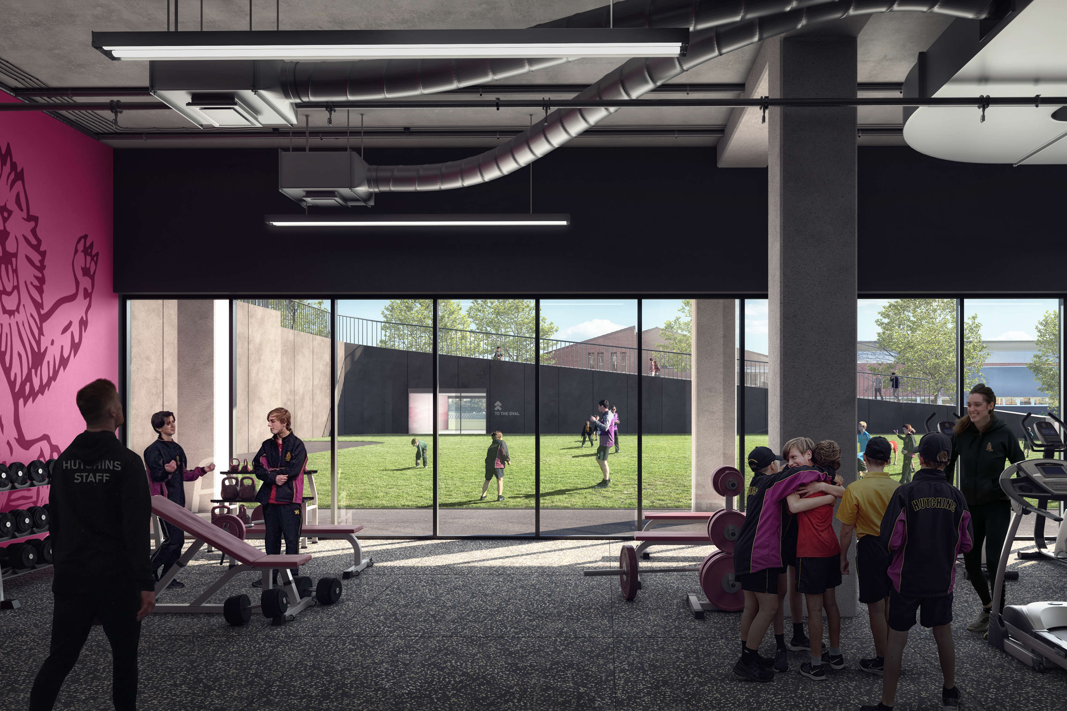 Artist’s impression, N J Edwards Hub weights/cardio room